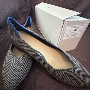 Rothy's Women's Houndstooth Flats - Black and Tan